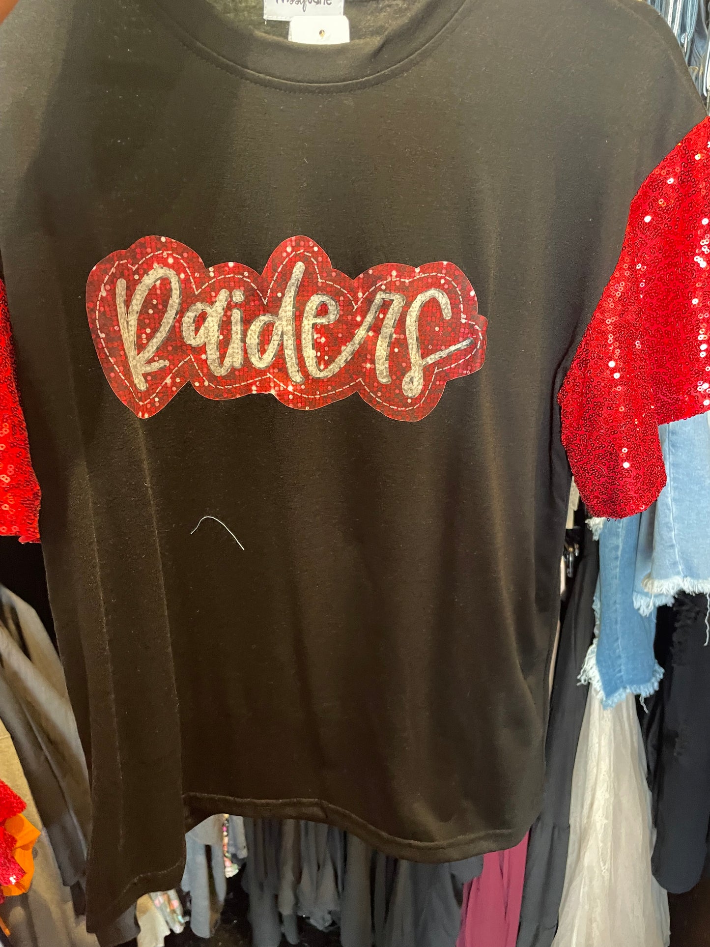 Raiders faux sequin 2