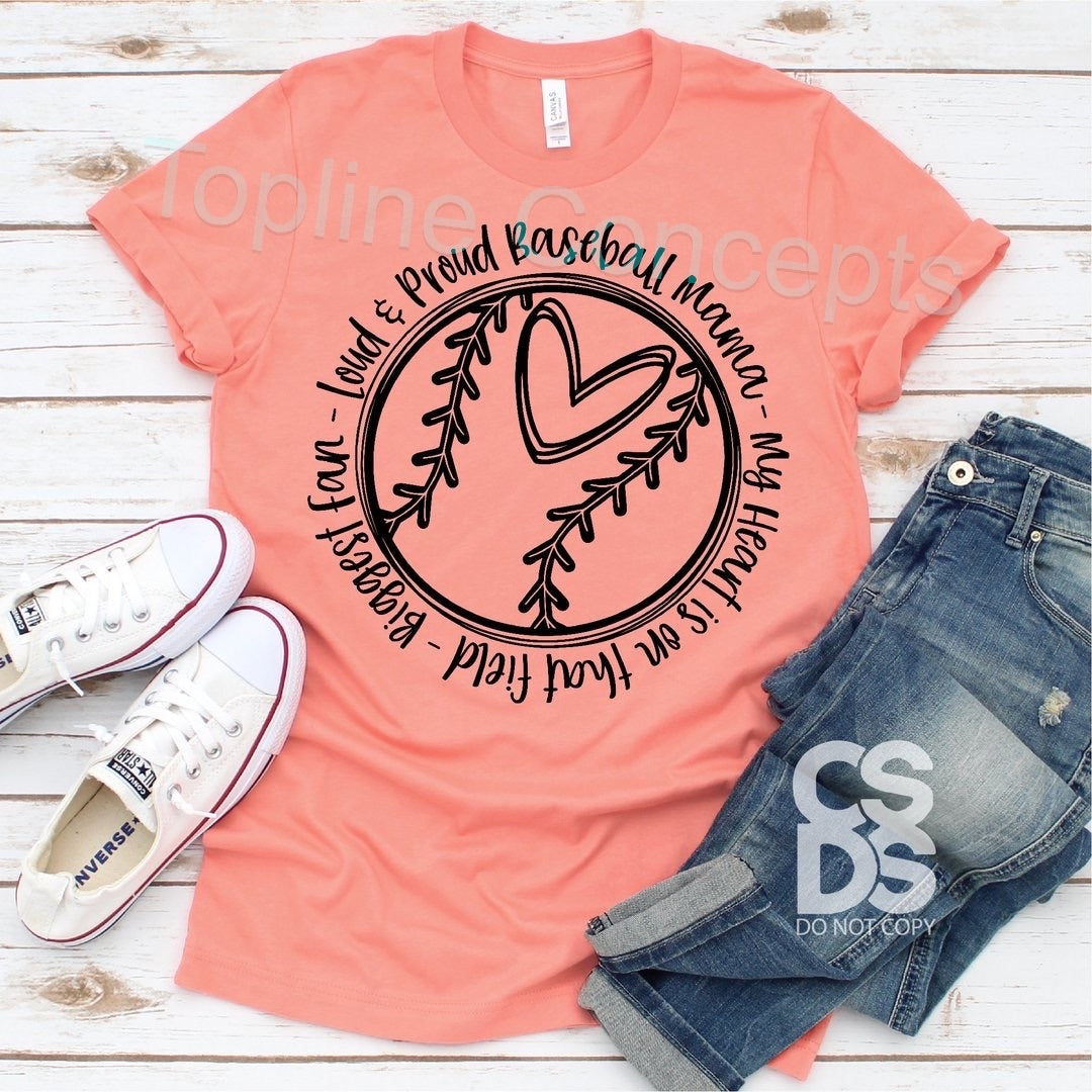 Loud and proud baseball mama
