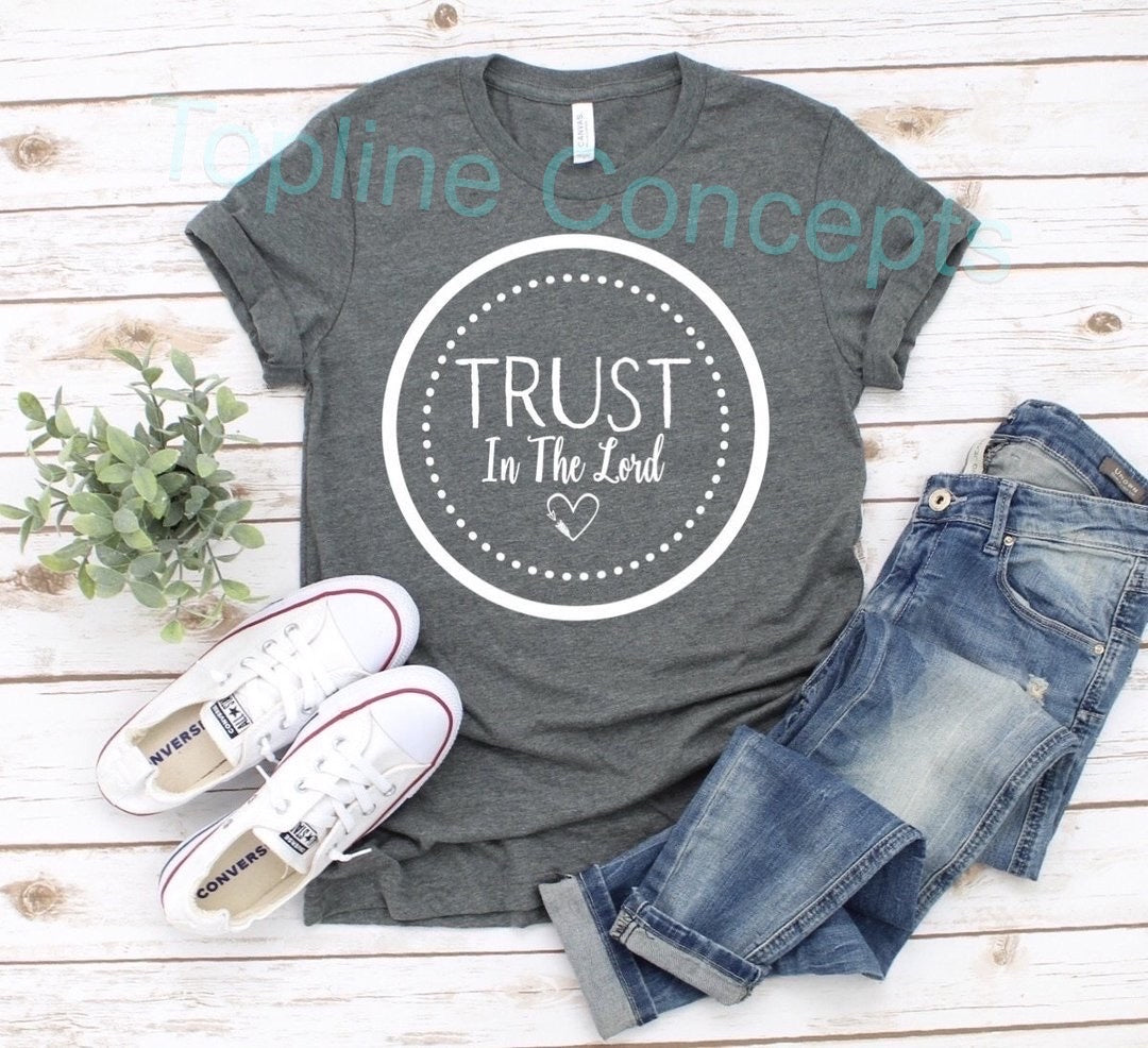 Trust in the lord circle design