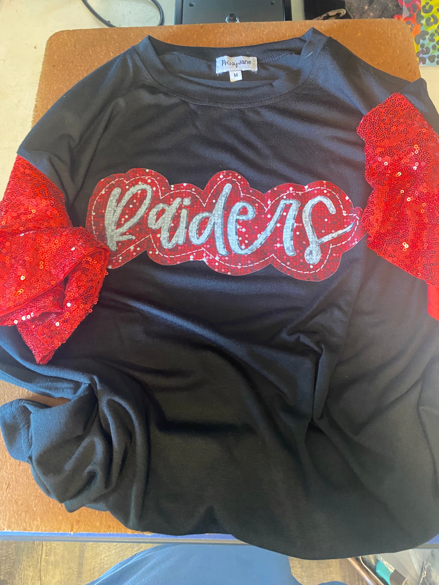 Raiders faux sequin 2