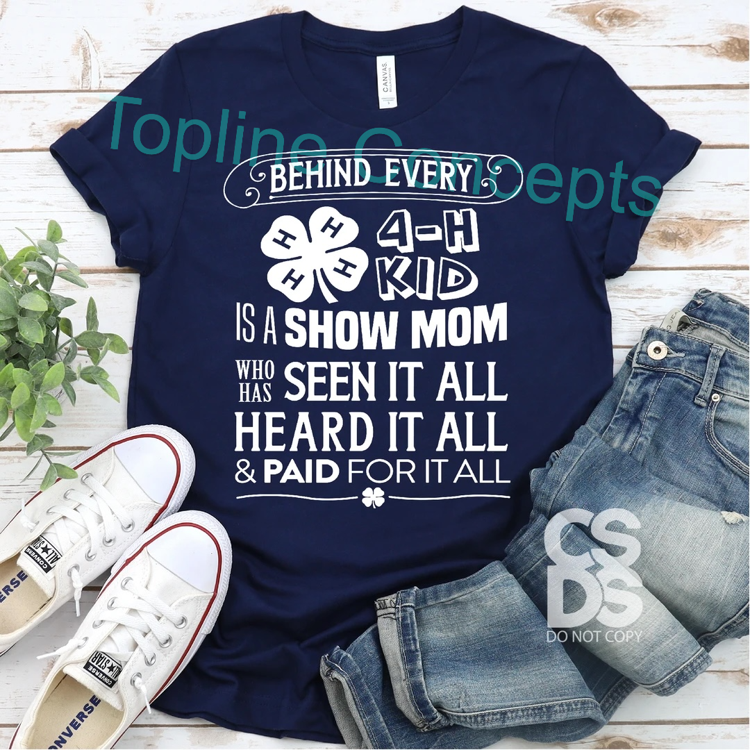 Behind every show mom