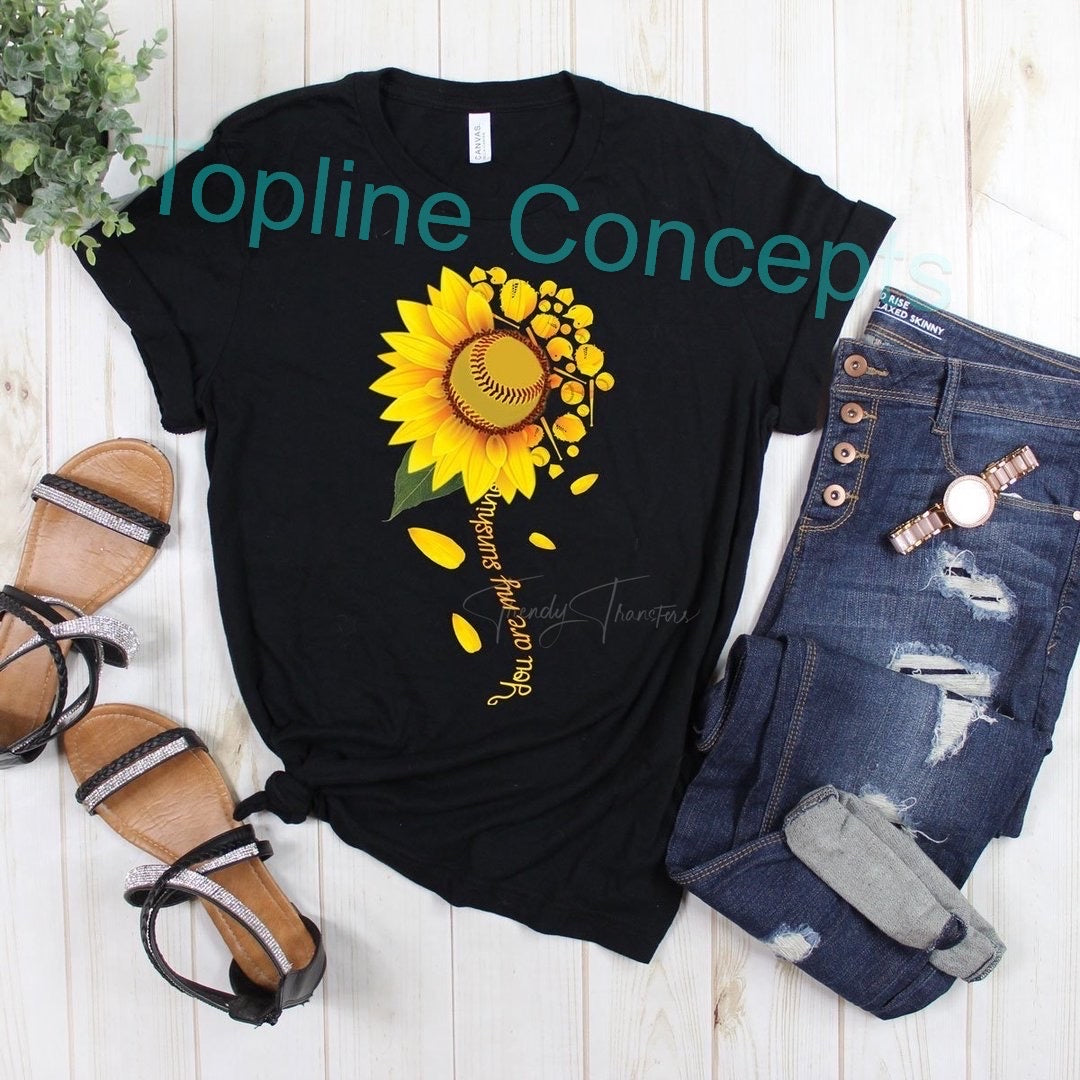 Softball sunflower