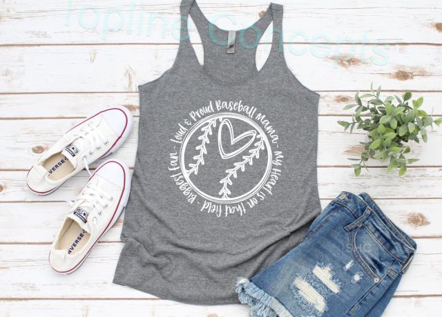 Loud and proud baseball mama
