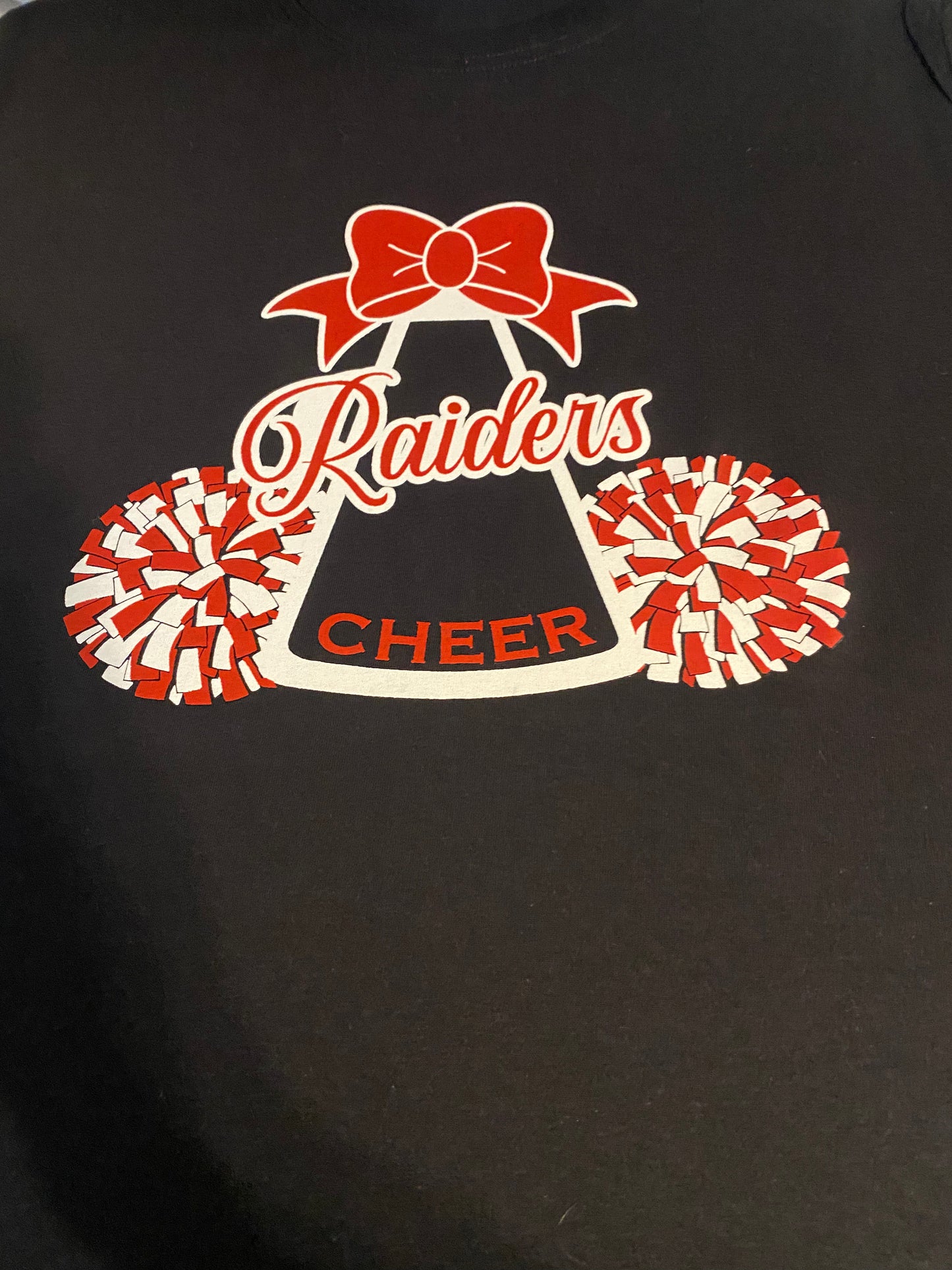 Raiders cheer Pom/megaphone