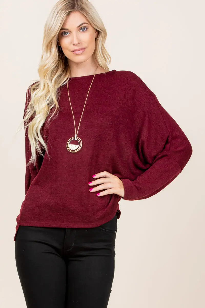 Boxy Burgundy Top