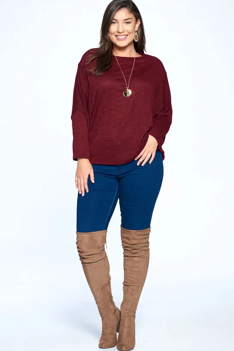 Boxy Burgundy Top