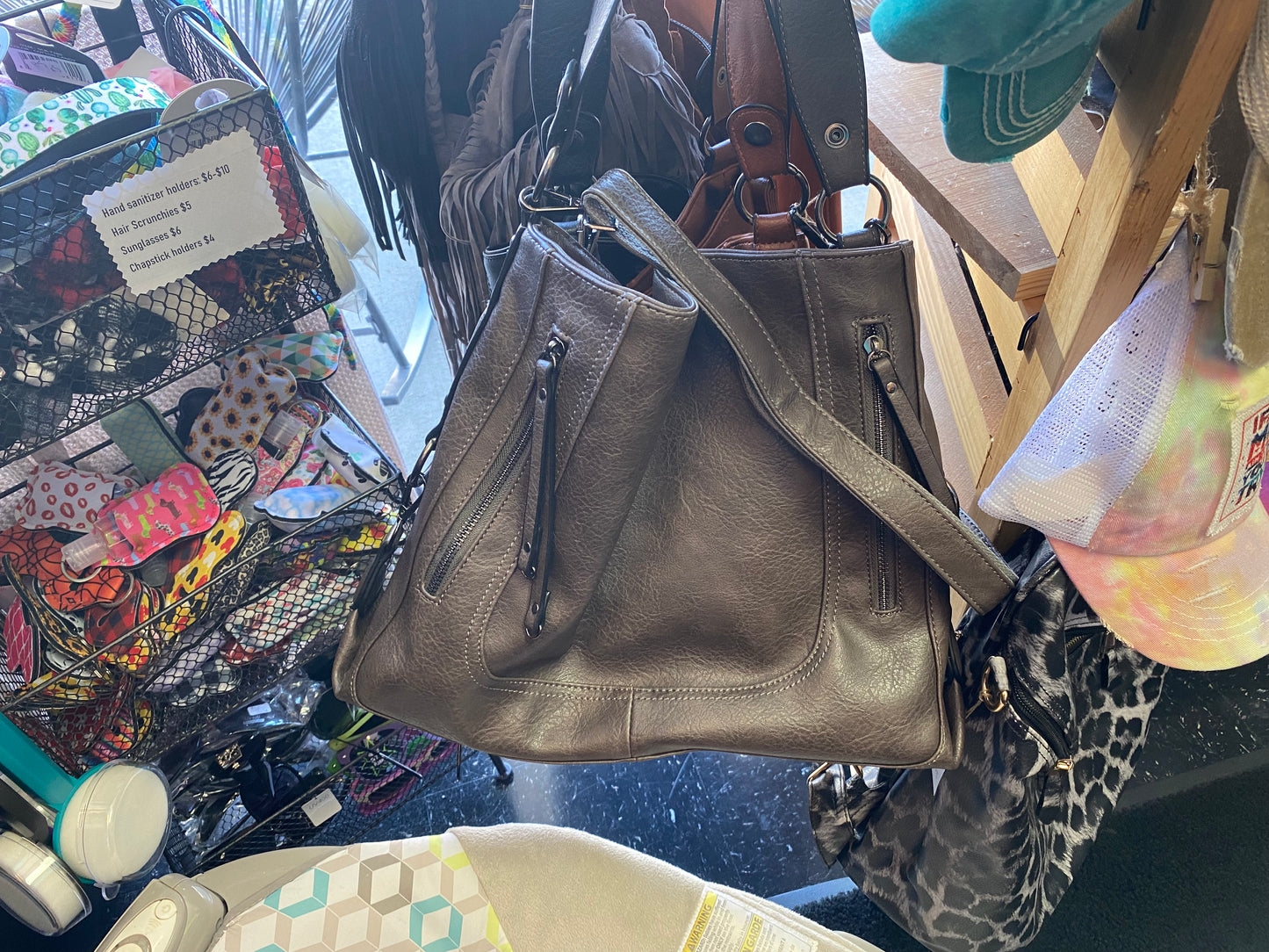 Leather handbag
