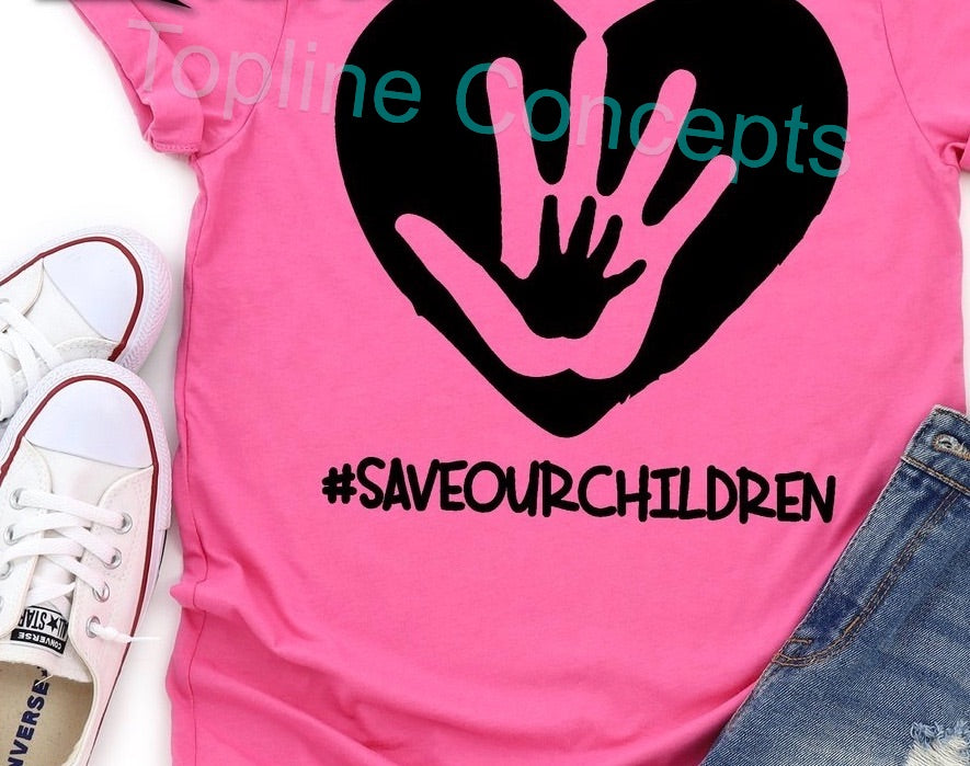 Save our children hands