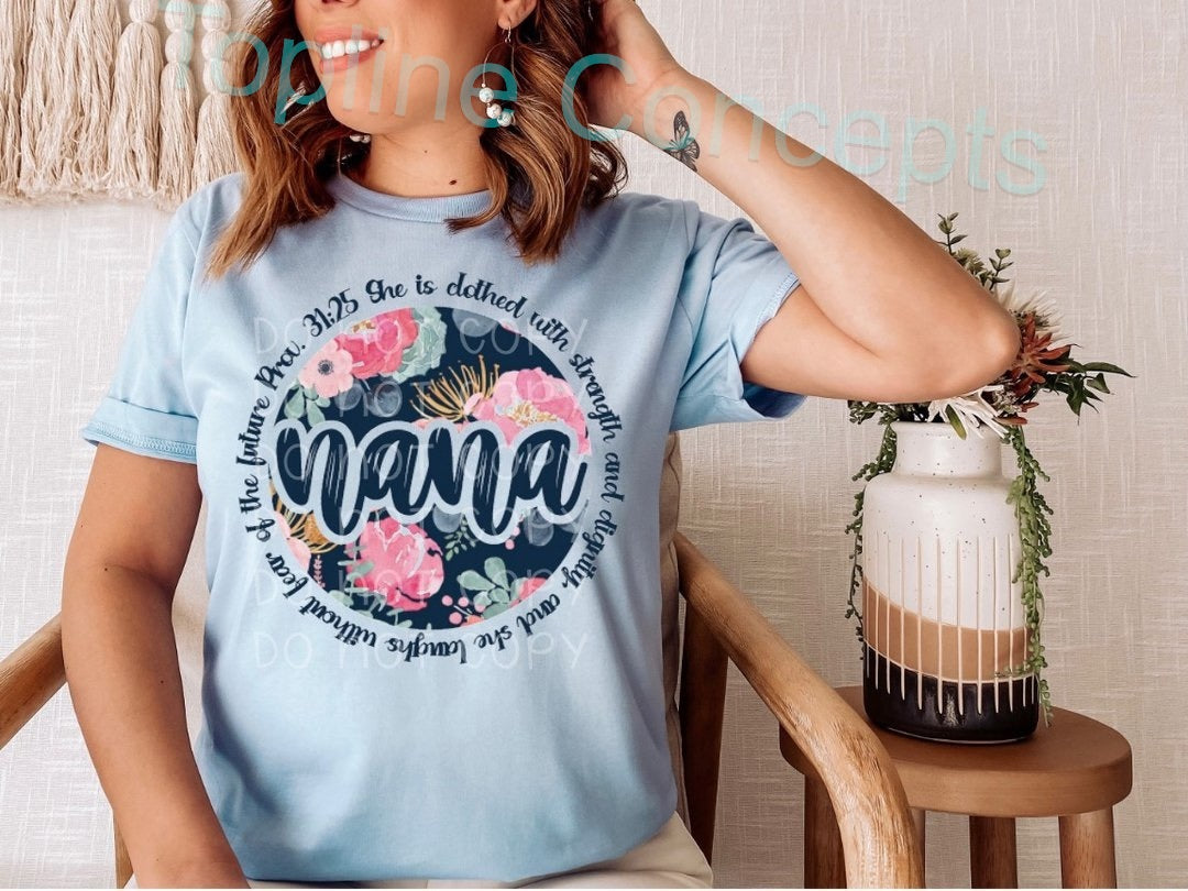 Nana, gigi, or mimi floral