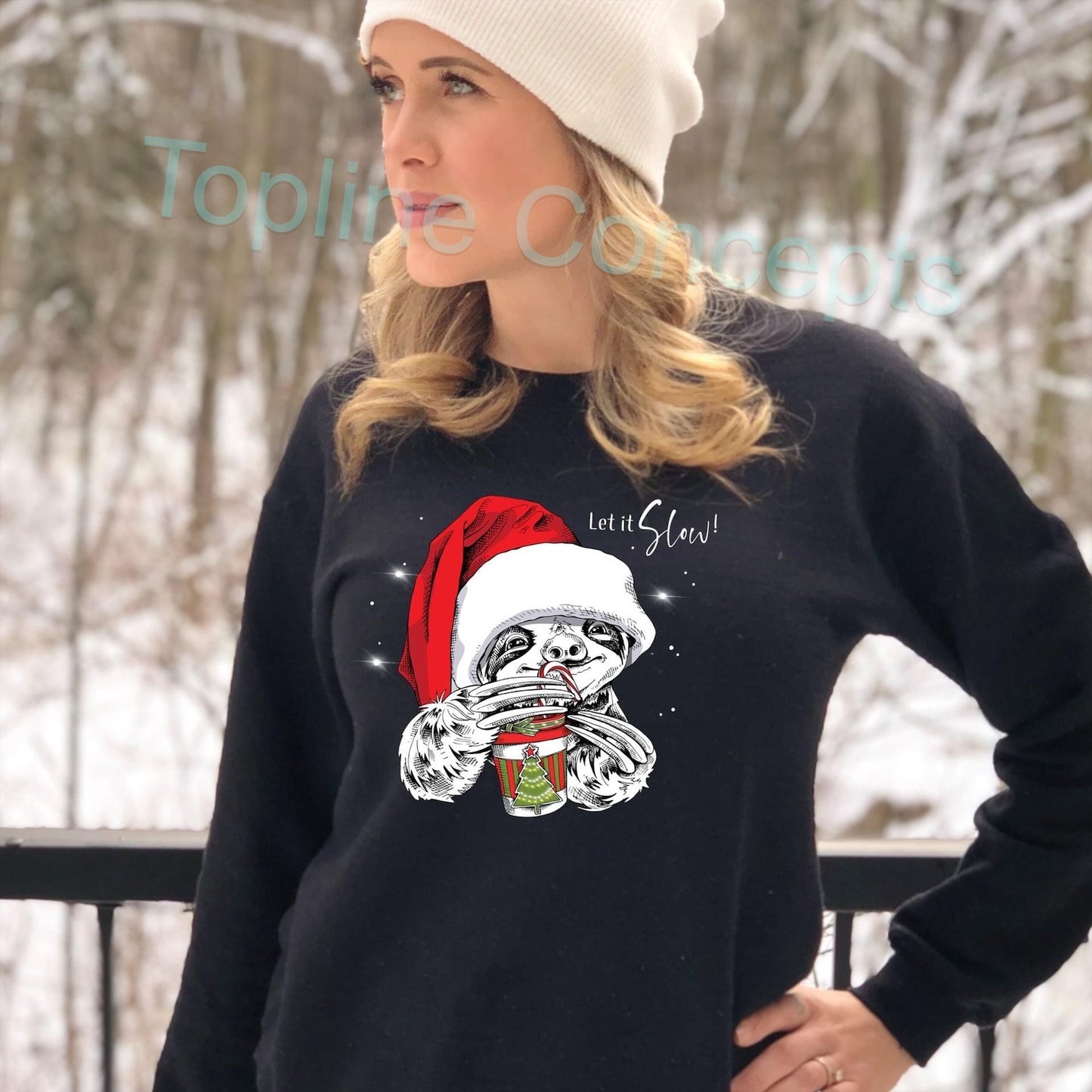 Christmas sloth