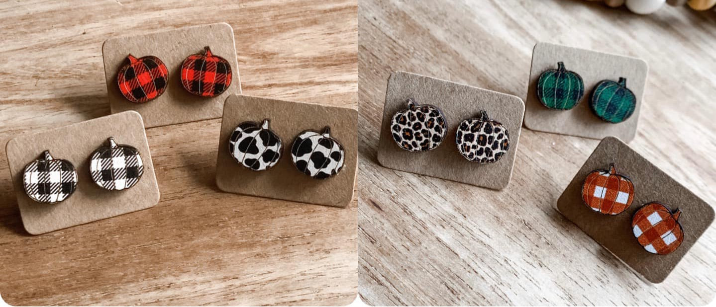 Pumpkin studs