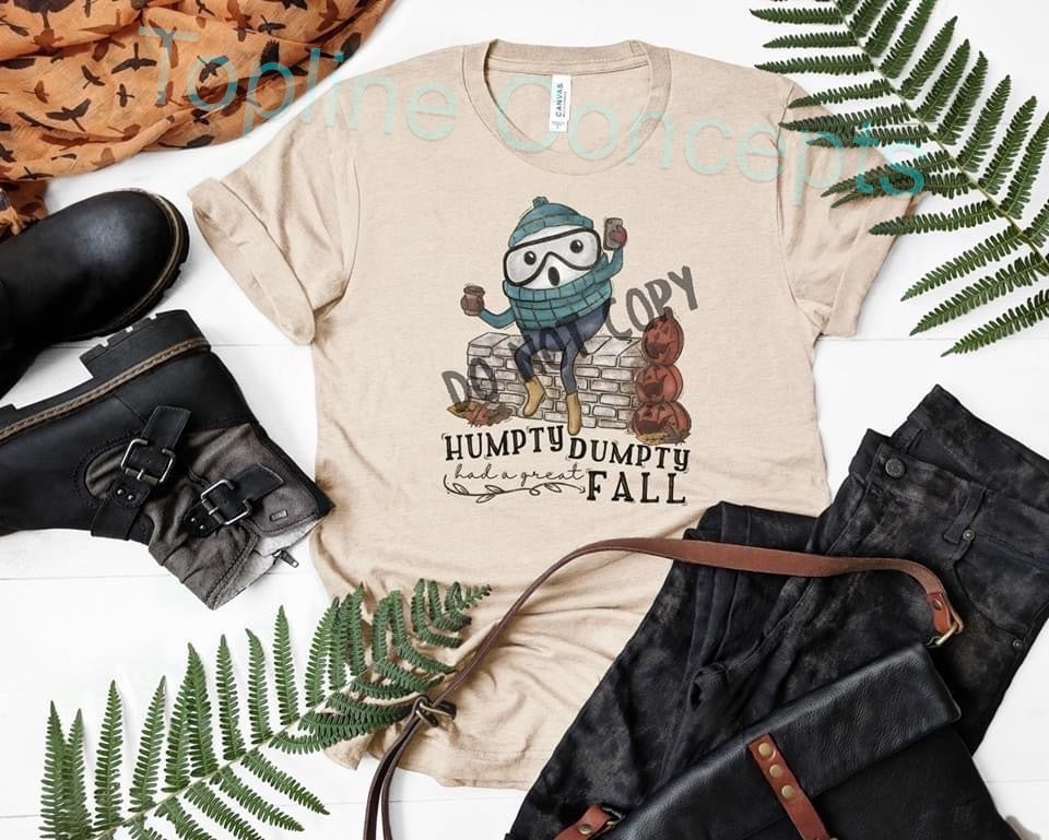 Blue humpty had a great fall