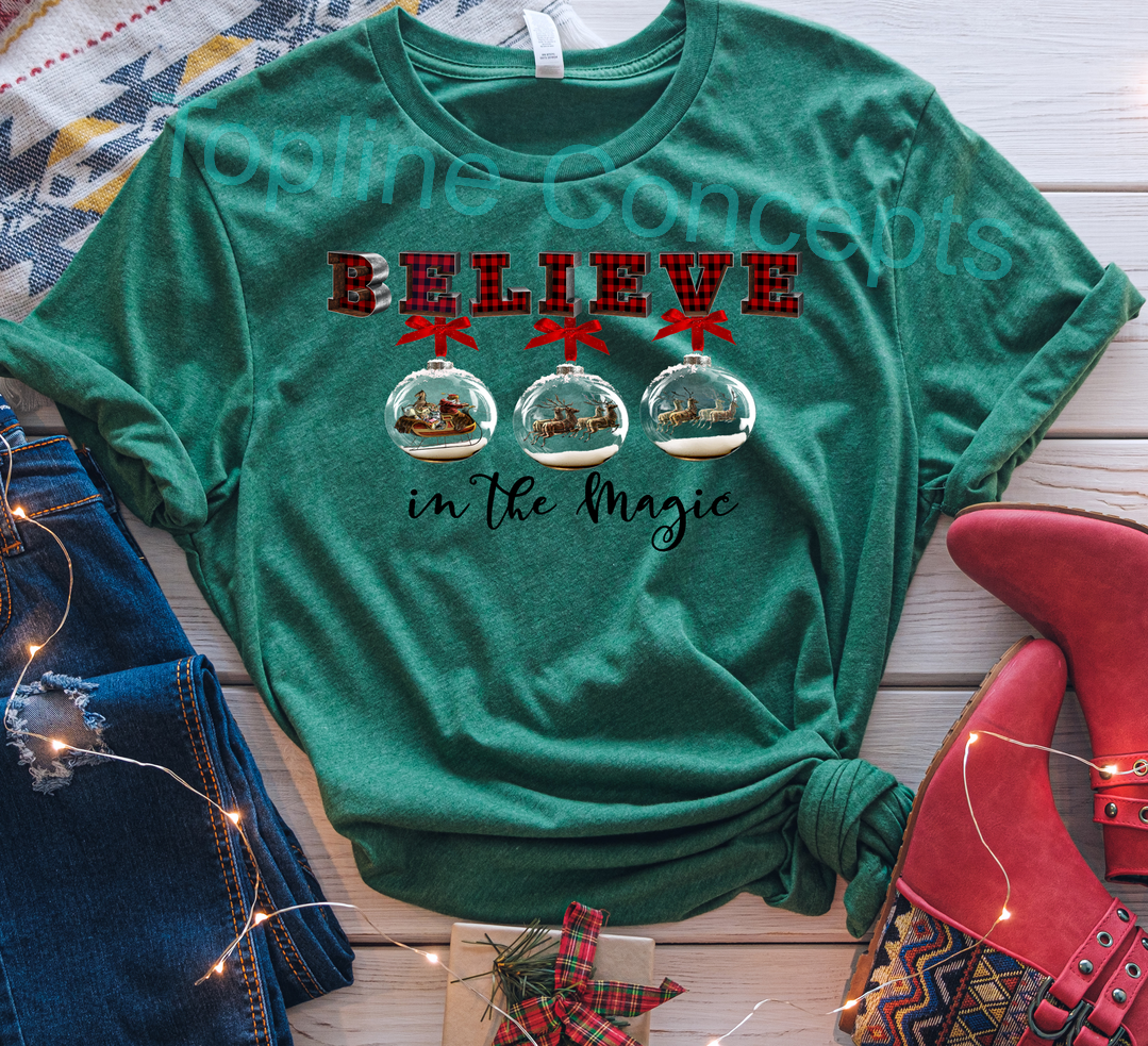 Believe ornaments