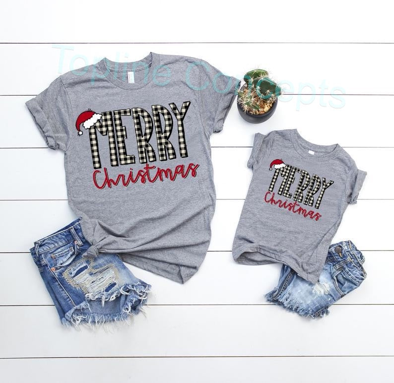 Merry Christmas plaid
