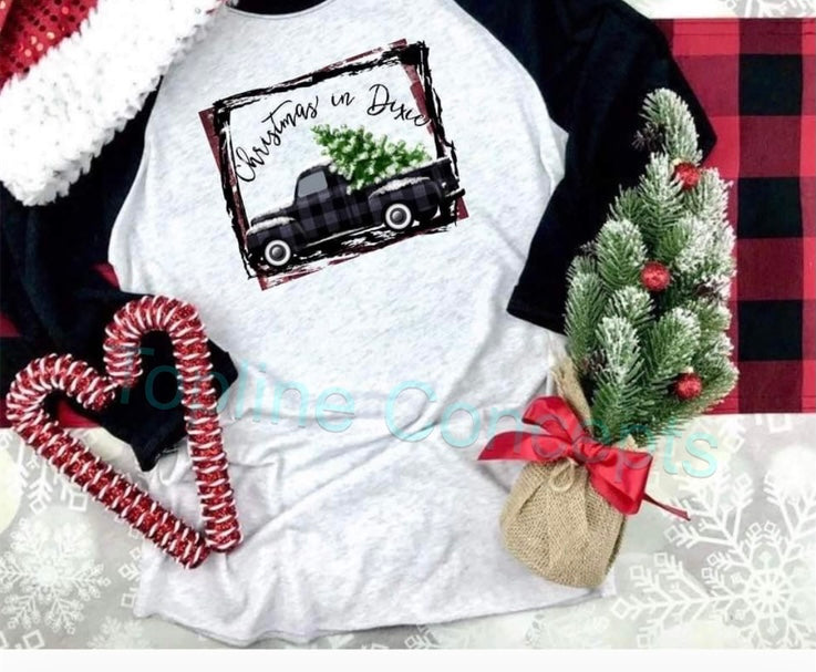 Christmas in Dixie black truck