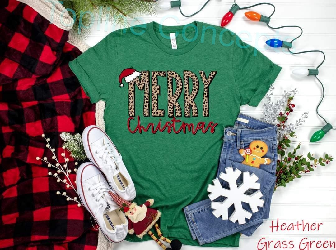 Leopard merry Christmas