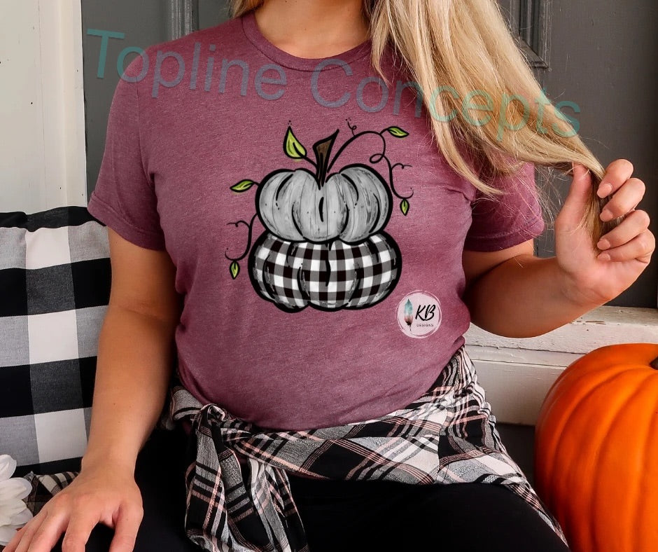 Grey black stacked pumpkins