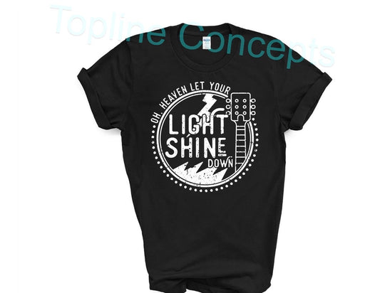 Oh heaven let your light shine down