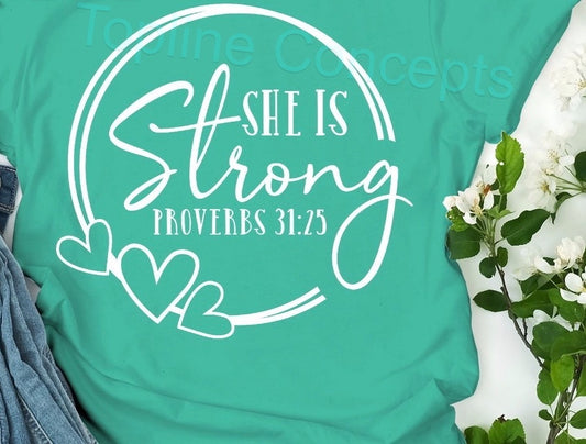 She is strong hearts