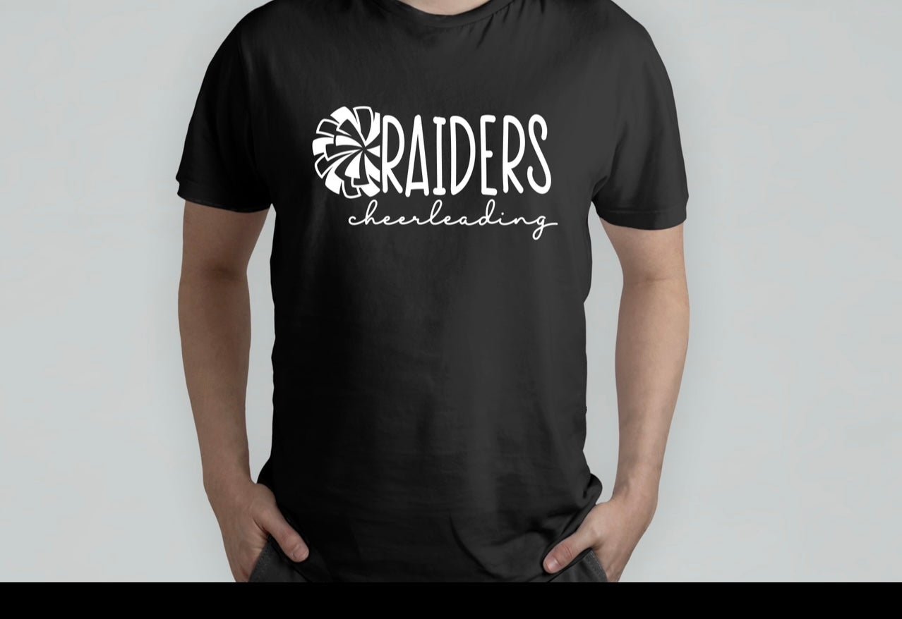 Raiders cheerleading cursive