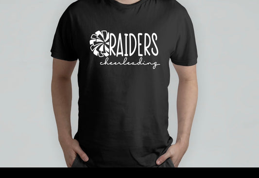 Raiders cheerleading cursive