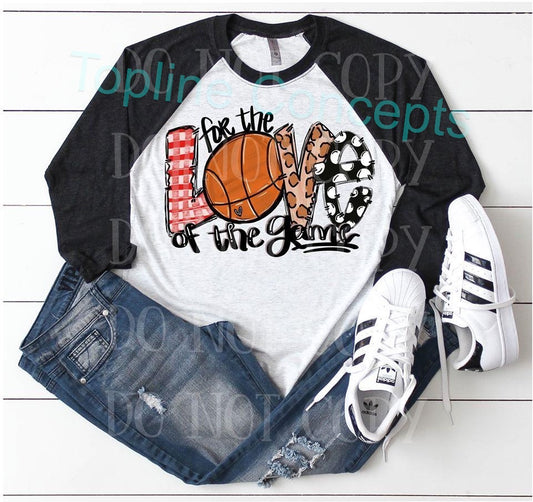 For the love of the game basketball