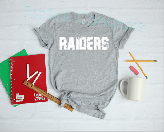 Raiders distressed white