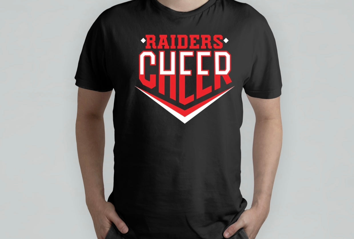 Raiders cheer red logo
