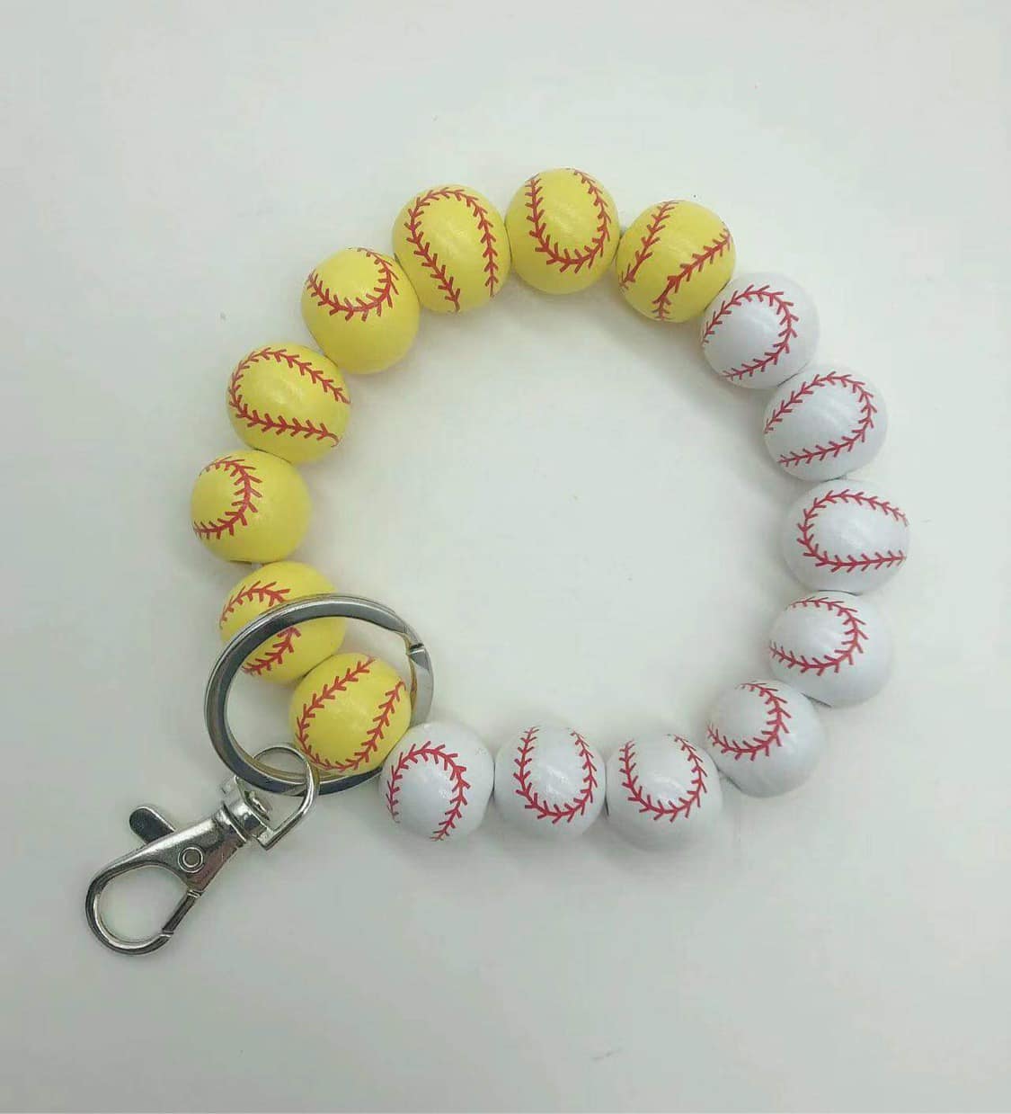 Sports Keychain WOODEN beads