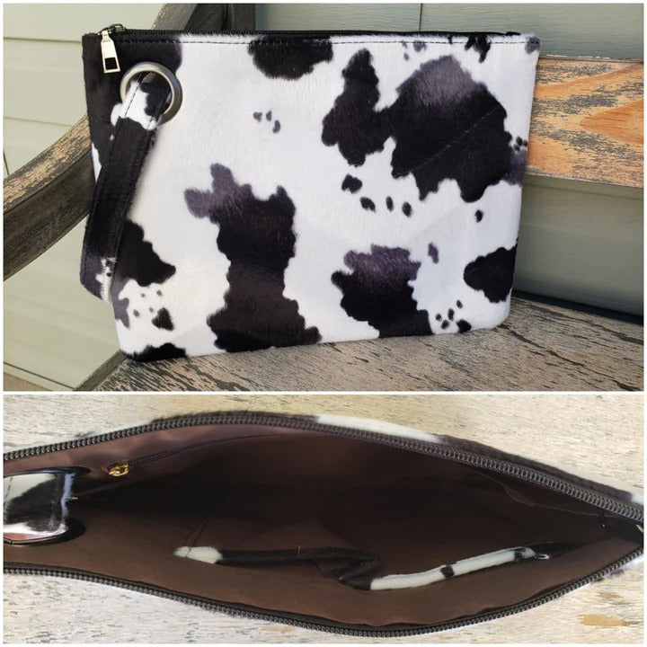 Oversized Cow clutch