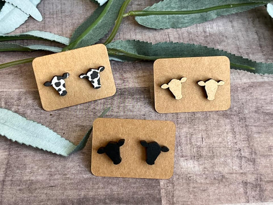 Cow earrings