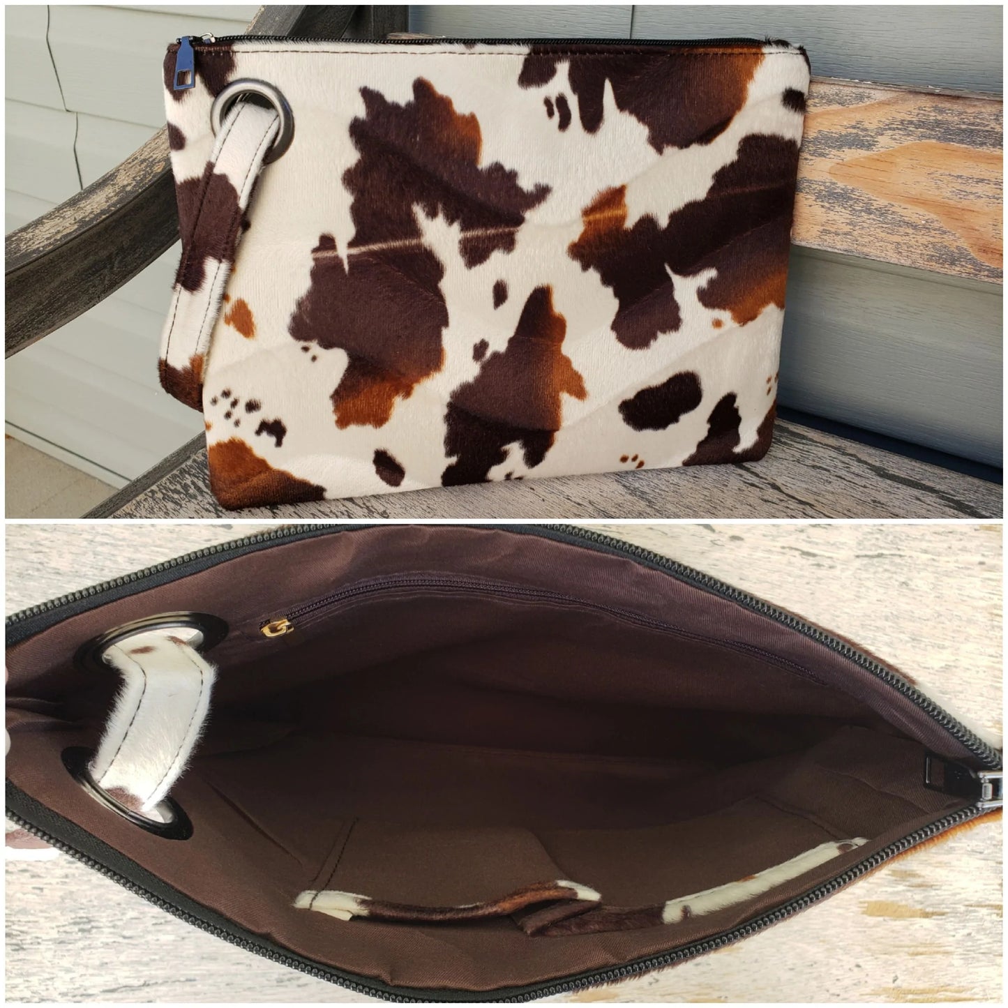 Oversized Cow clutch