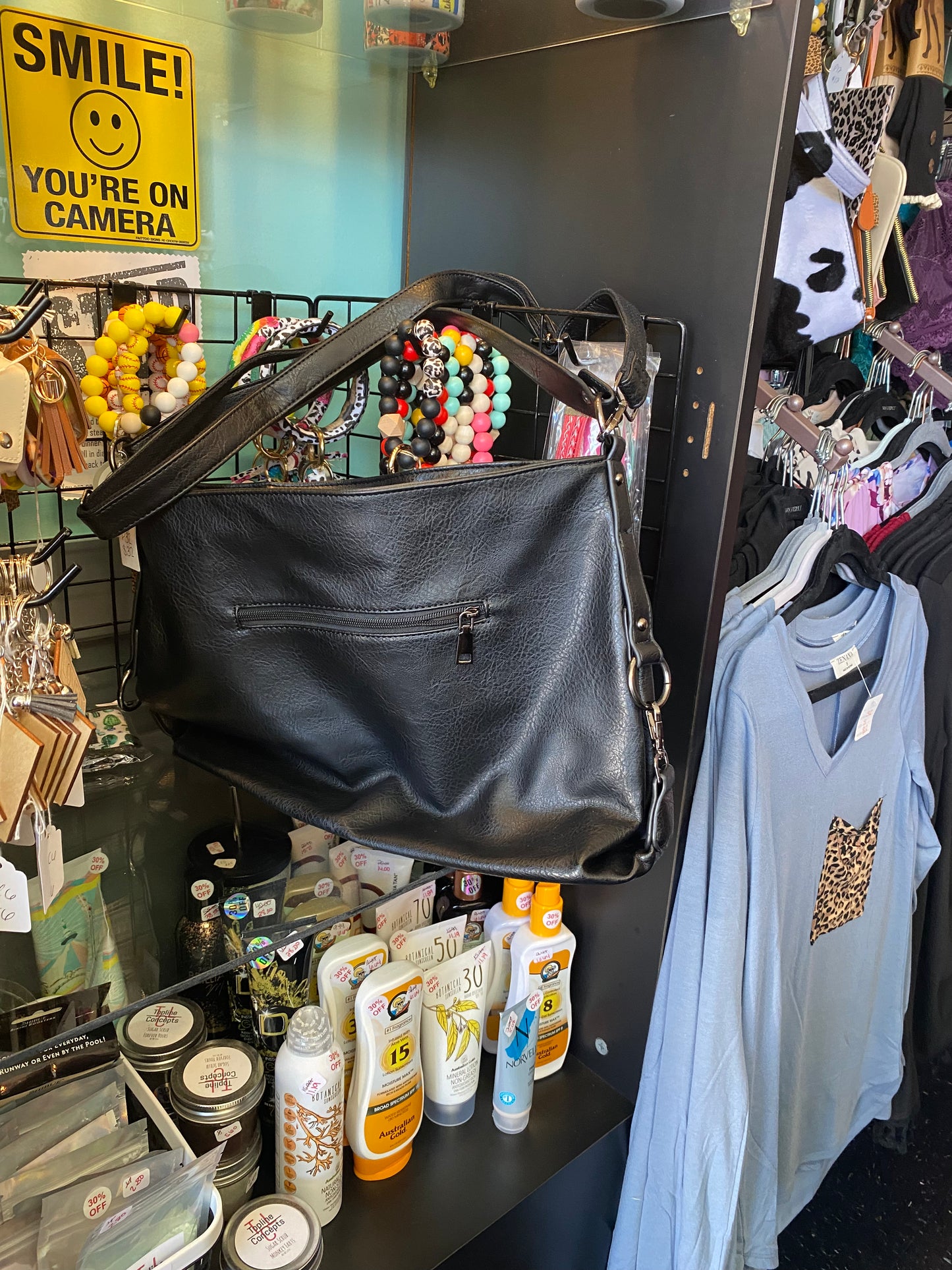 Leather handbag