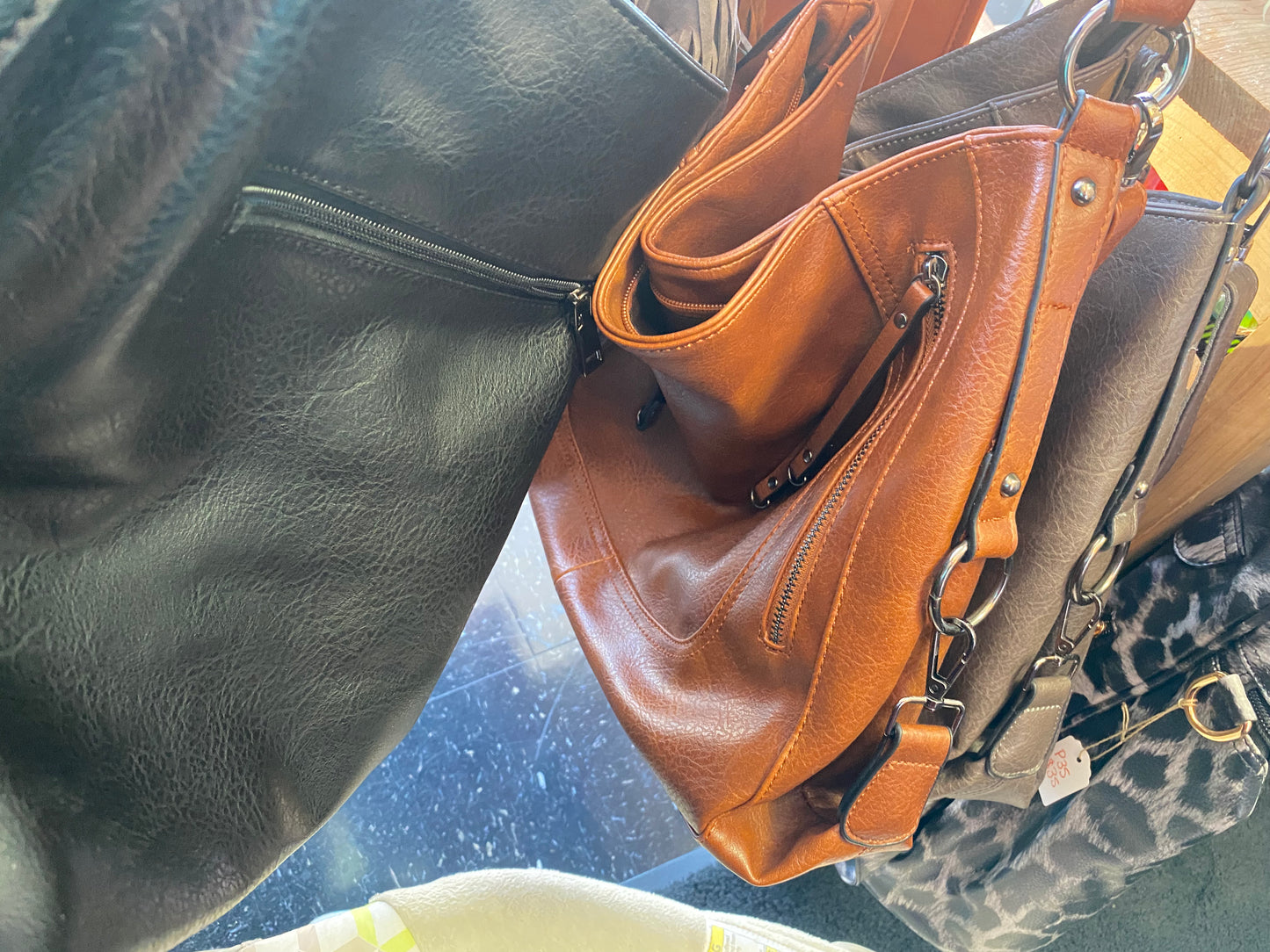 Leather handbag