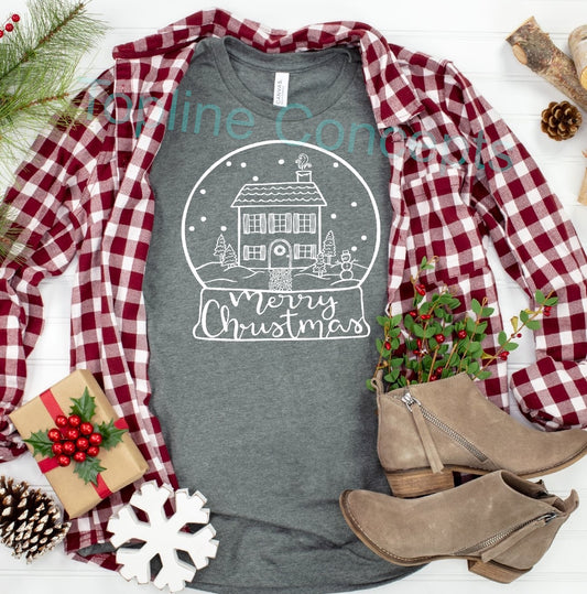 Snow globe merry Christmas