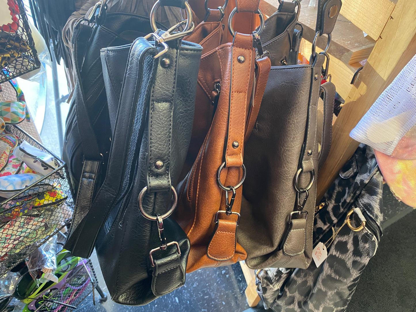 Leather handbag