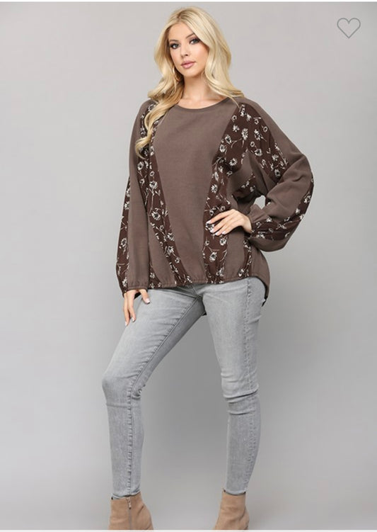 Floral sweater