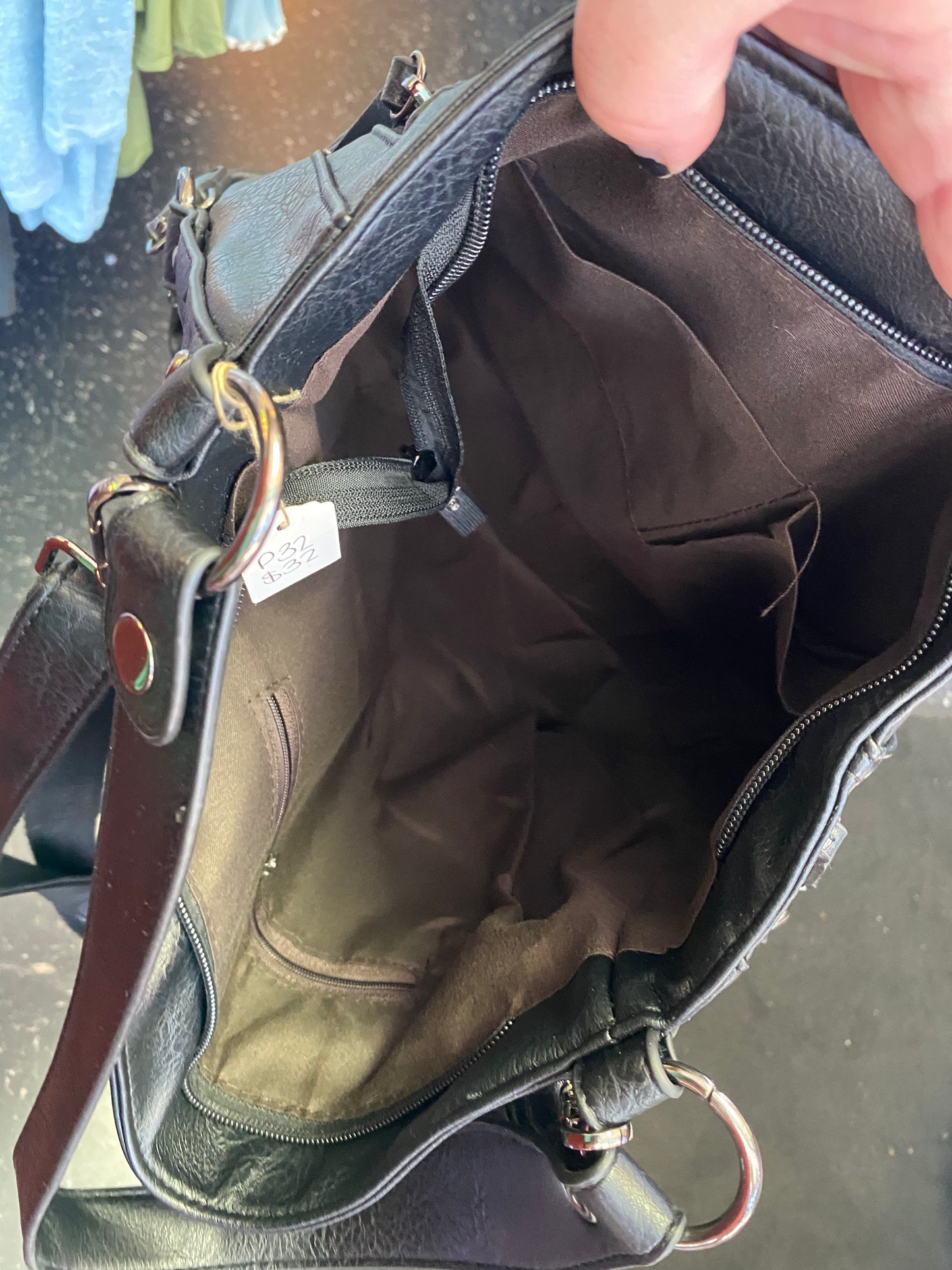 Leather handbag