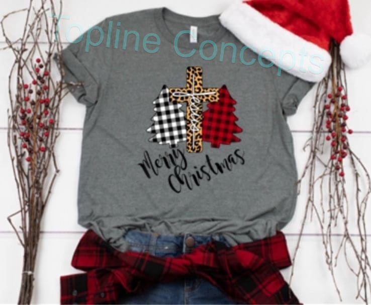 Merry Christmas faith cross