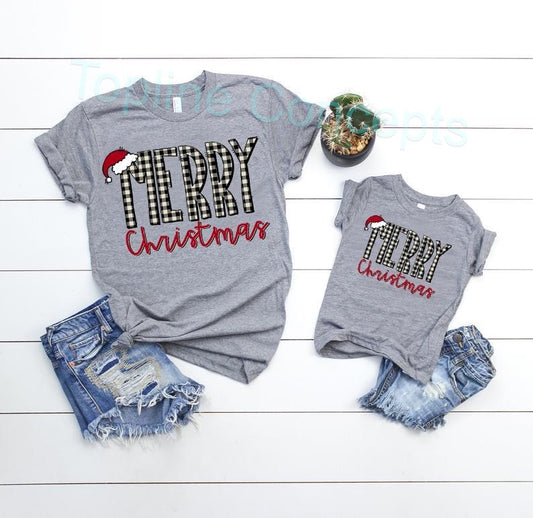 Merry Christmas plaid