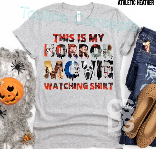 Horror movie watching