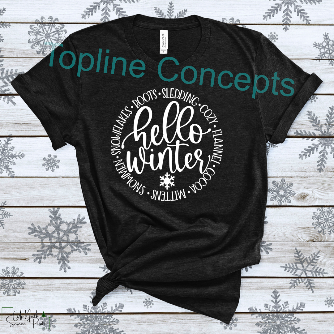 Hello winter circle
