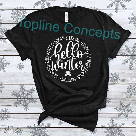 Hello winter circle