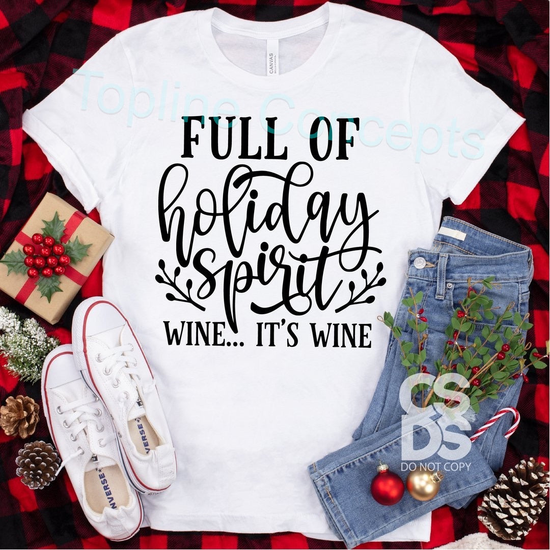 Full of wine