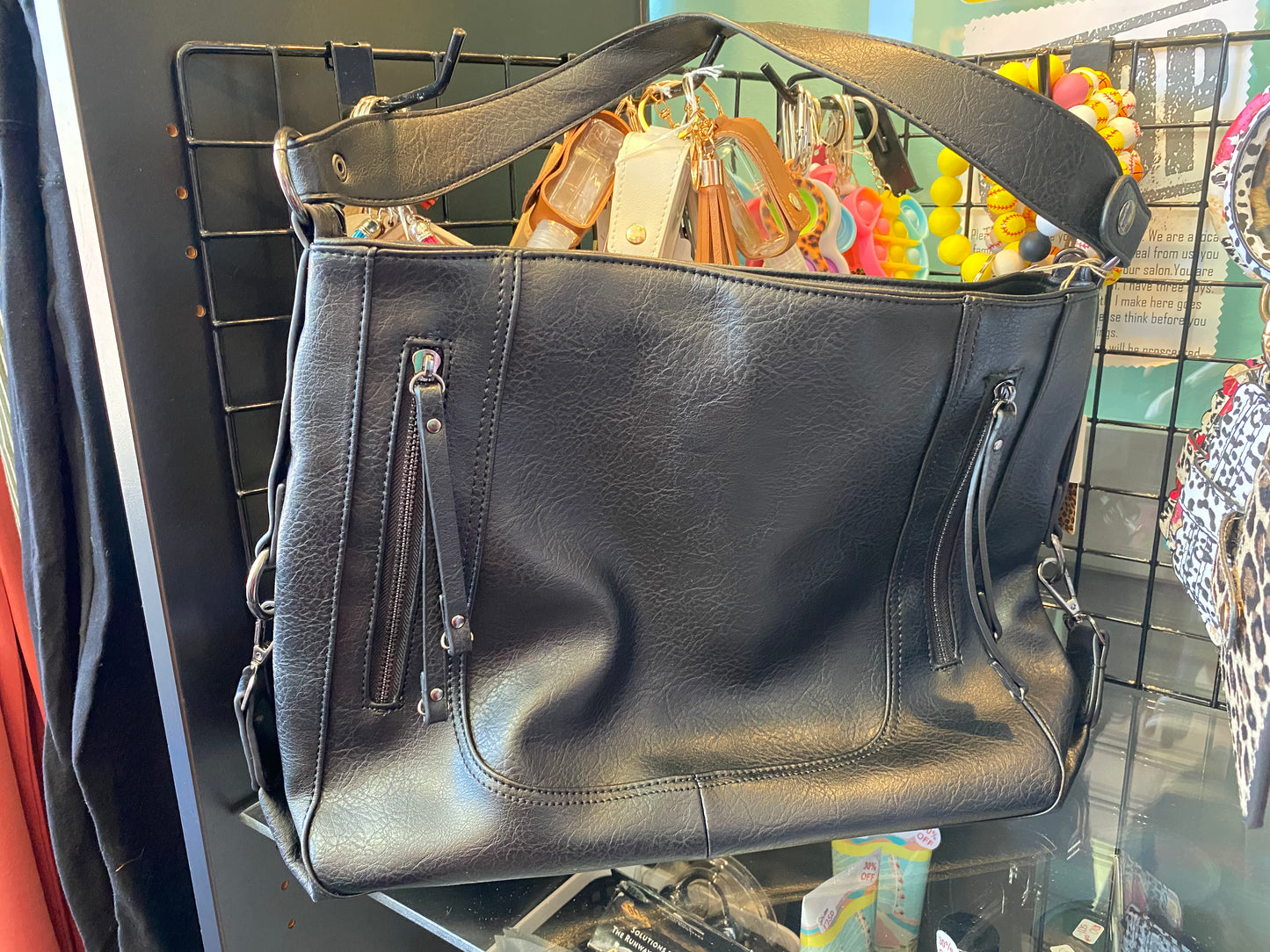 Leather handbag