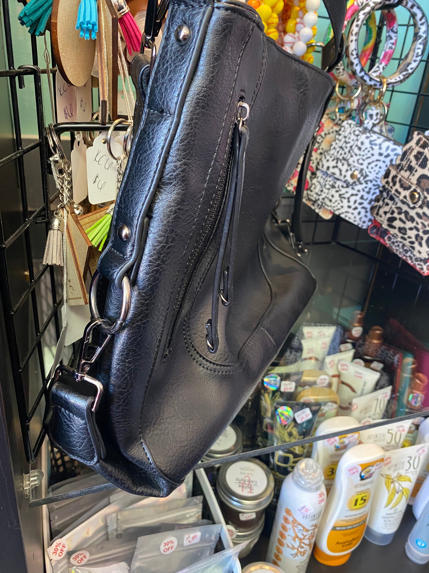 Leather handbag