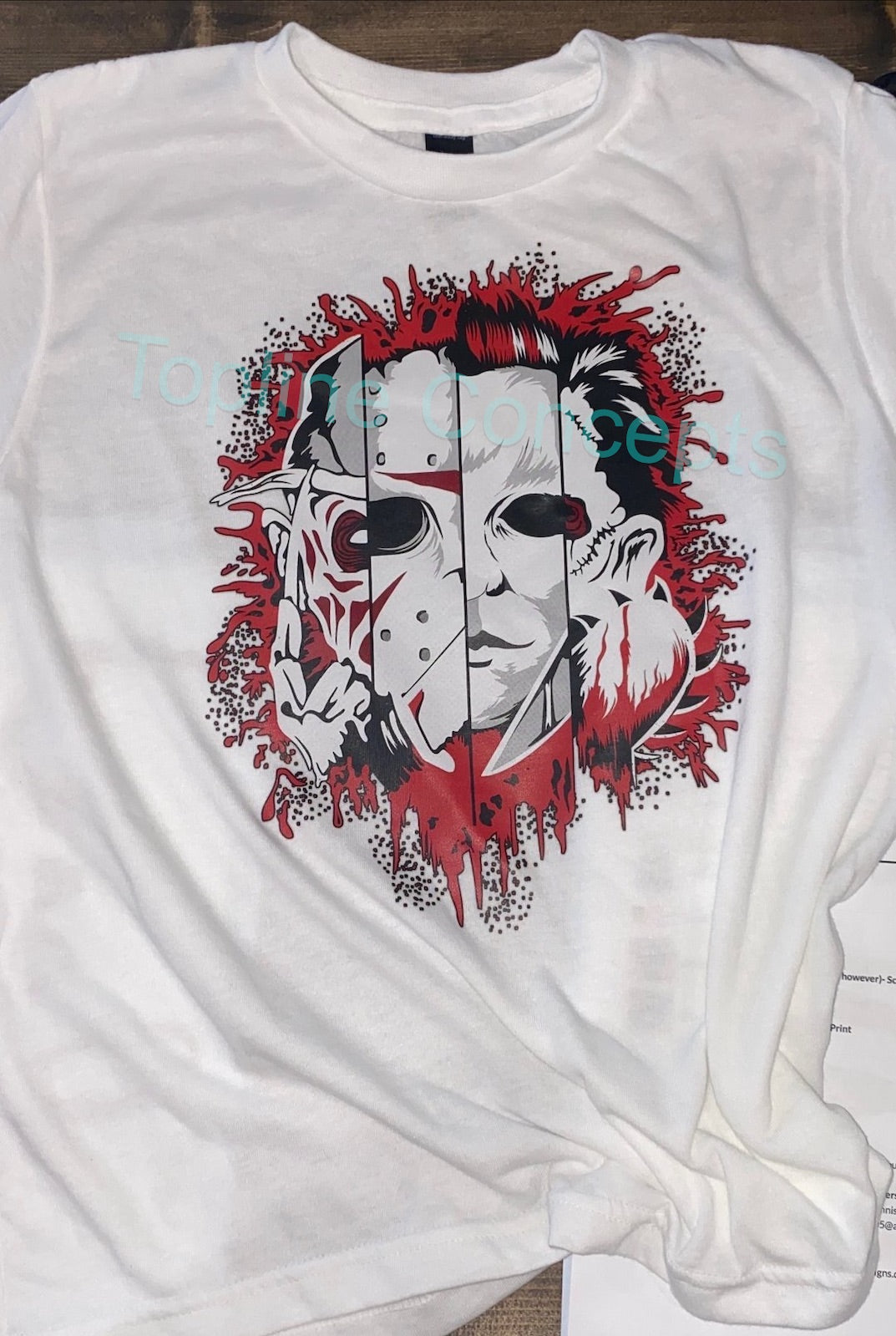 Horror faces split