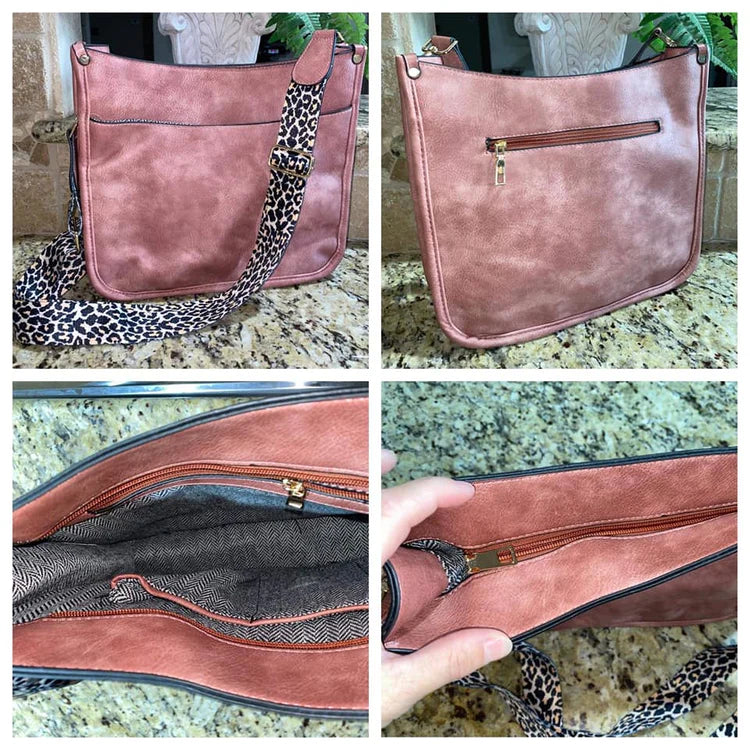 Crossbody leather bag